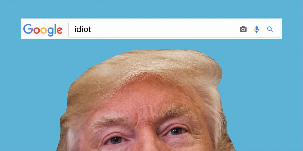 Поисковик Google выдает фото Трампа по запросу «idiot» — Знатный троллинг