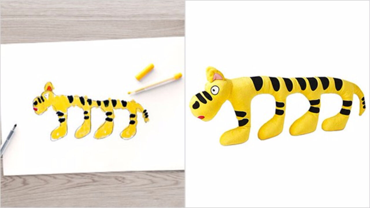 Ikea игрушки по детским рисункам