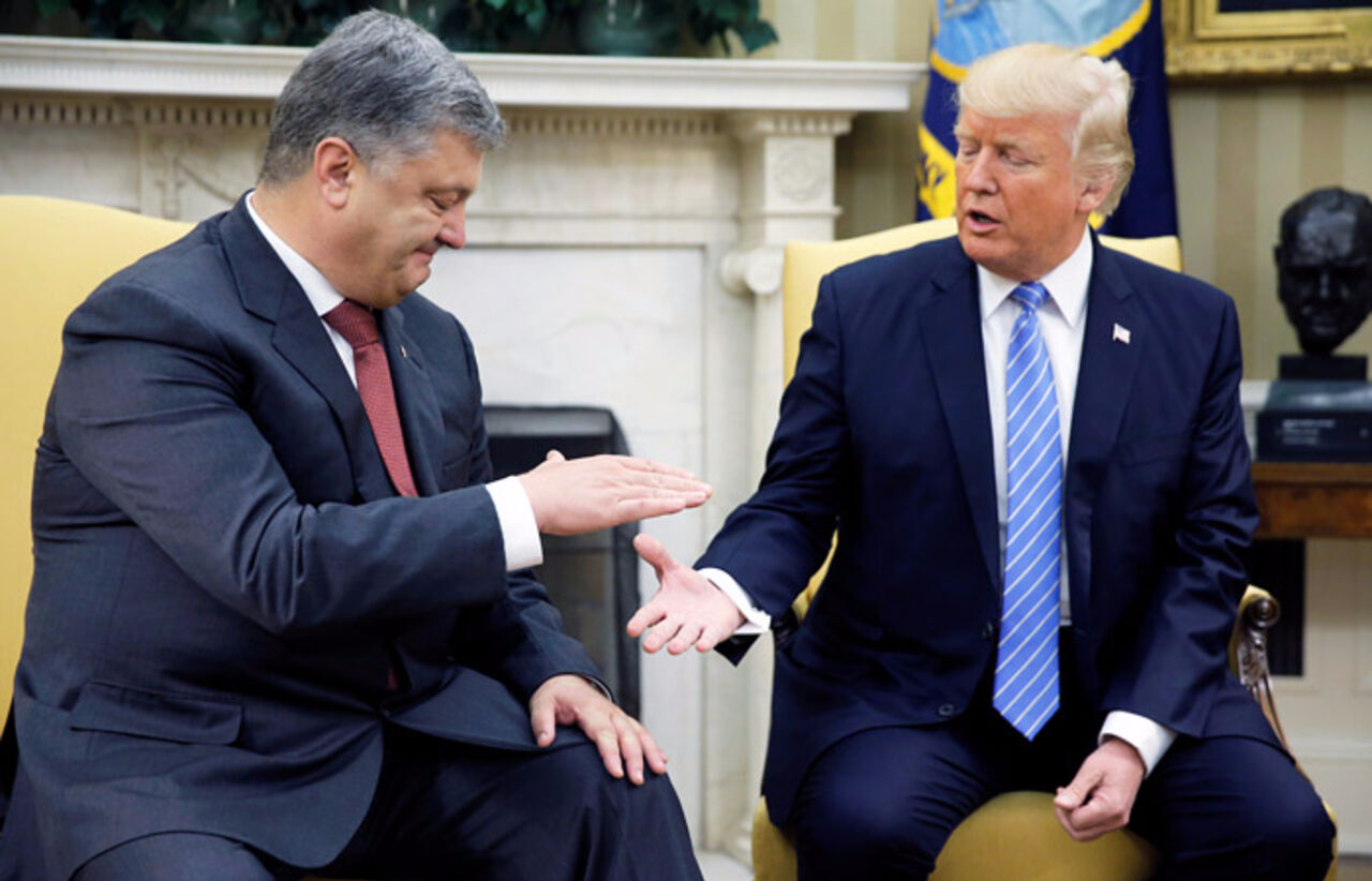 Трамп остался доволен дискуссией с Порошенко