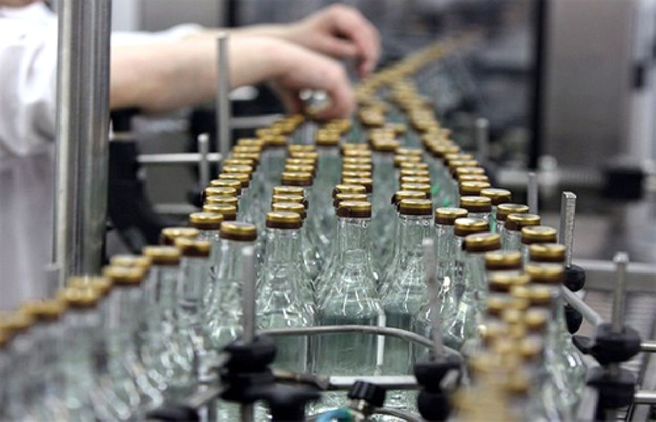 Производство водки в России выросло в мае на рекордные 29%