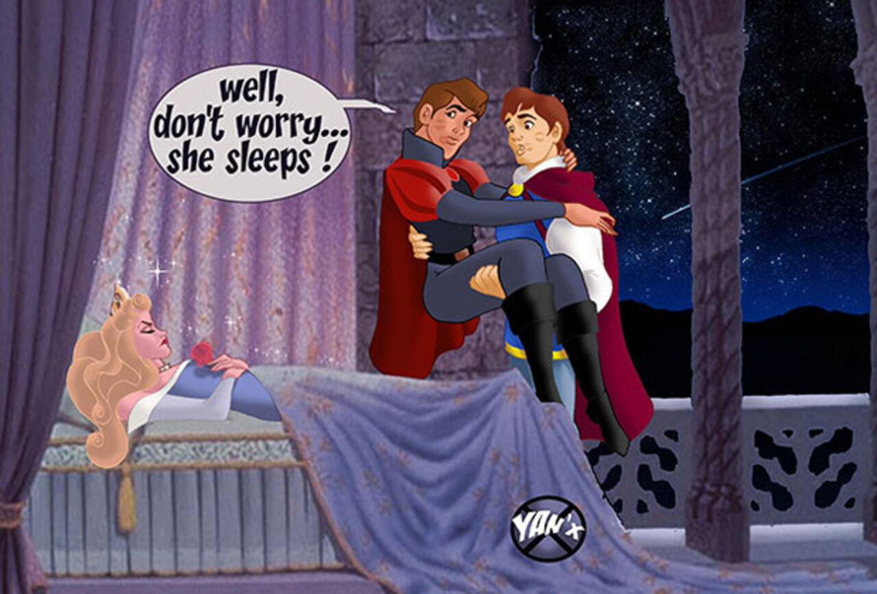 Спящая красавица прикол с принцем