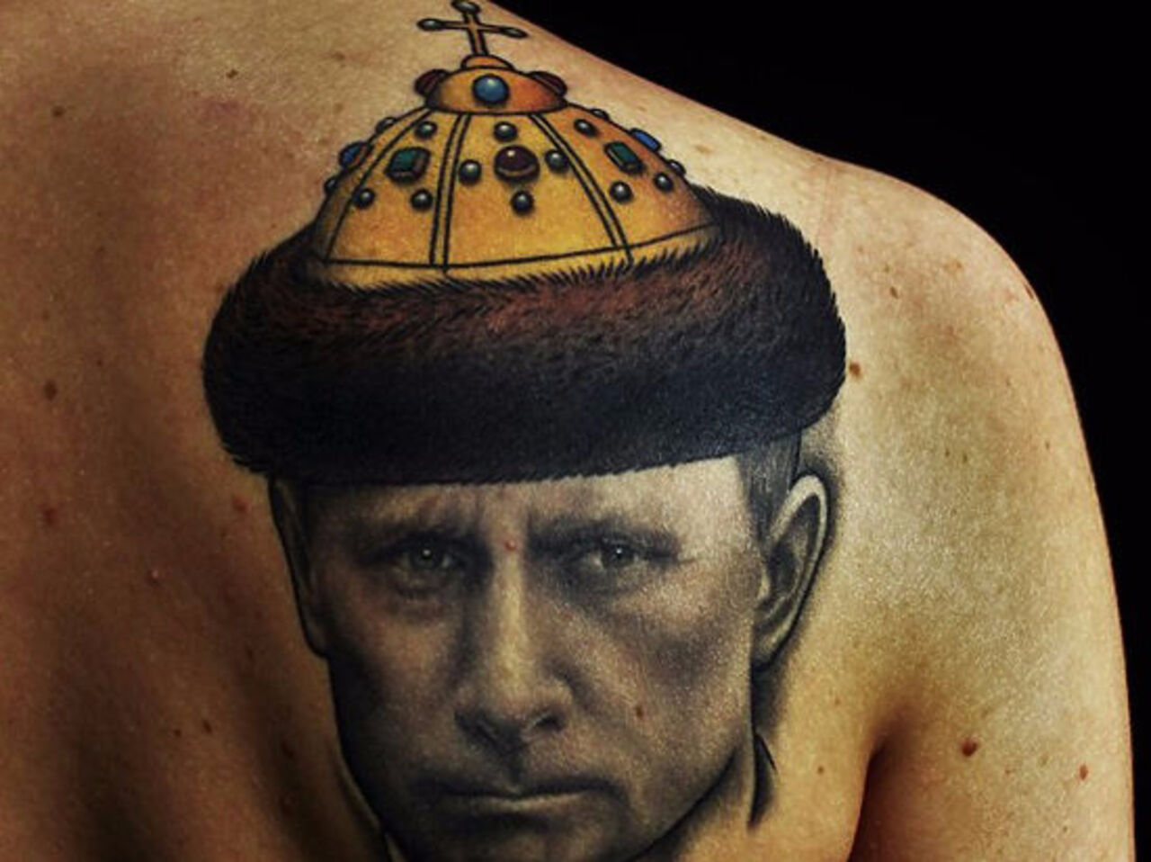 Тату портрет Путина