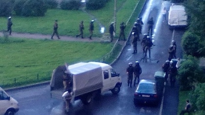 В Сети появилась запись задержания боевиков в Санкт-Петербурге