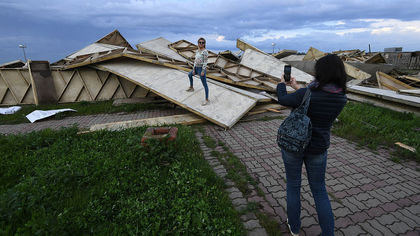 Ураган разрушил энергетическую пирамиду Голода в Истринском районе
