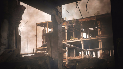Двухэтажный дом загорелся в Анжеро-Судженске: спасен человек 