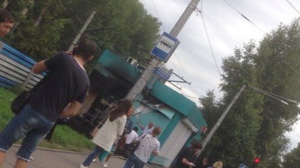Ларек с чебуреками загорелся в Новокузнецке