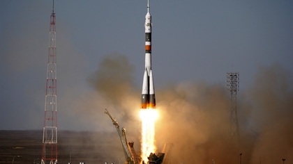 Ракета с новым экипажем МКС стартовала с космодрома Байконур