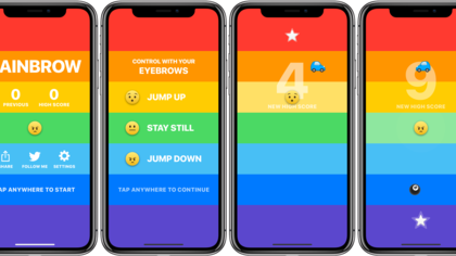 Американец придумал для iPhone X игру, управляемую бровями