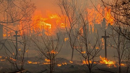 Мужчина устроил лесной пожар в Забайкалье, пытаясь отогреть место под могилу