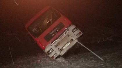 Водитель фуры с прицепом едва не замерз на трассе около Кемерова