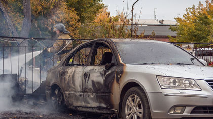Легковой автомобиль сгорел в Мариинском районе