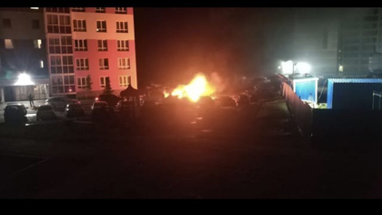 Новая иномарка самовоспламенилась в Кемерове