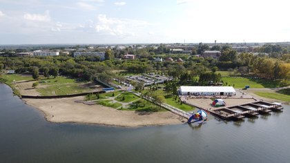 Первые соревнования на открытой воде прошли в новой кузбасской бухте