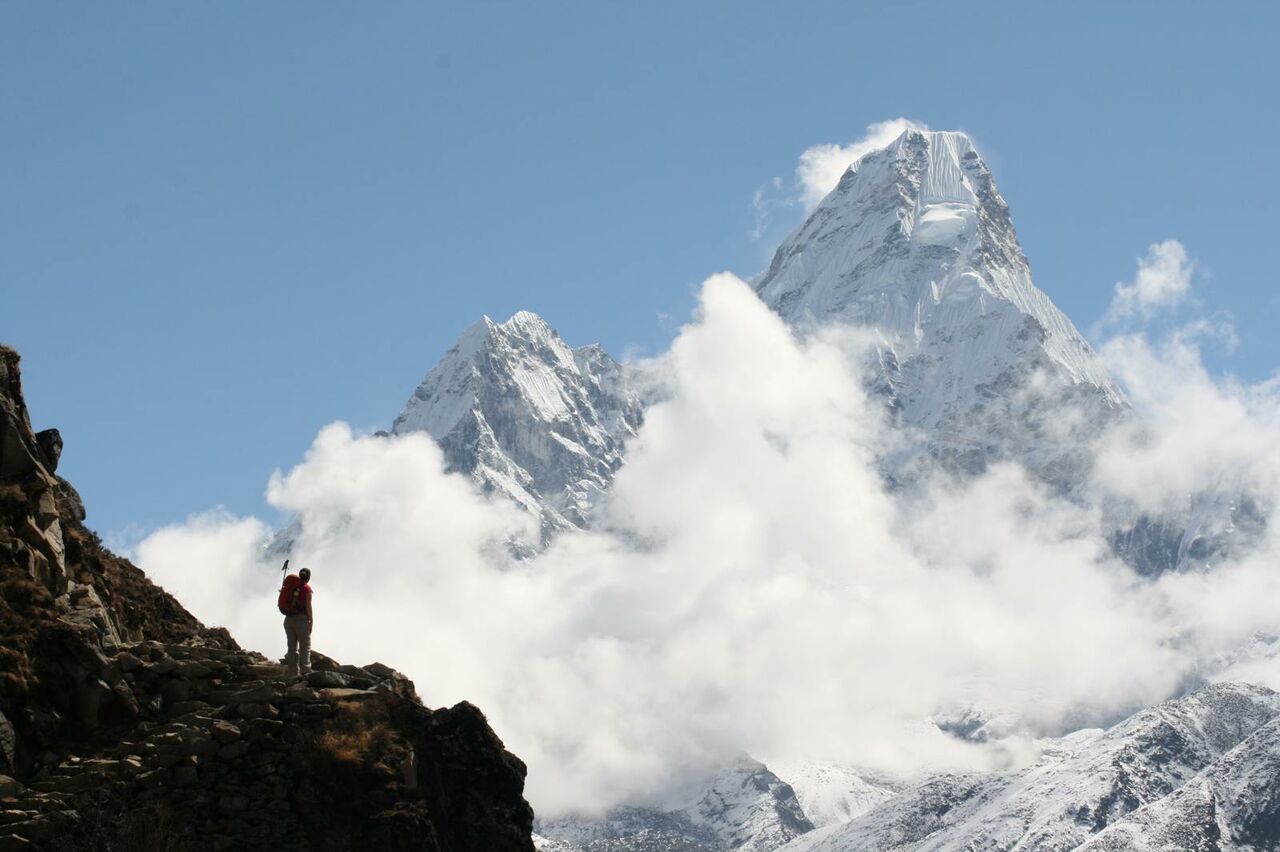 Вершина Манаслу в Гималаях