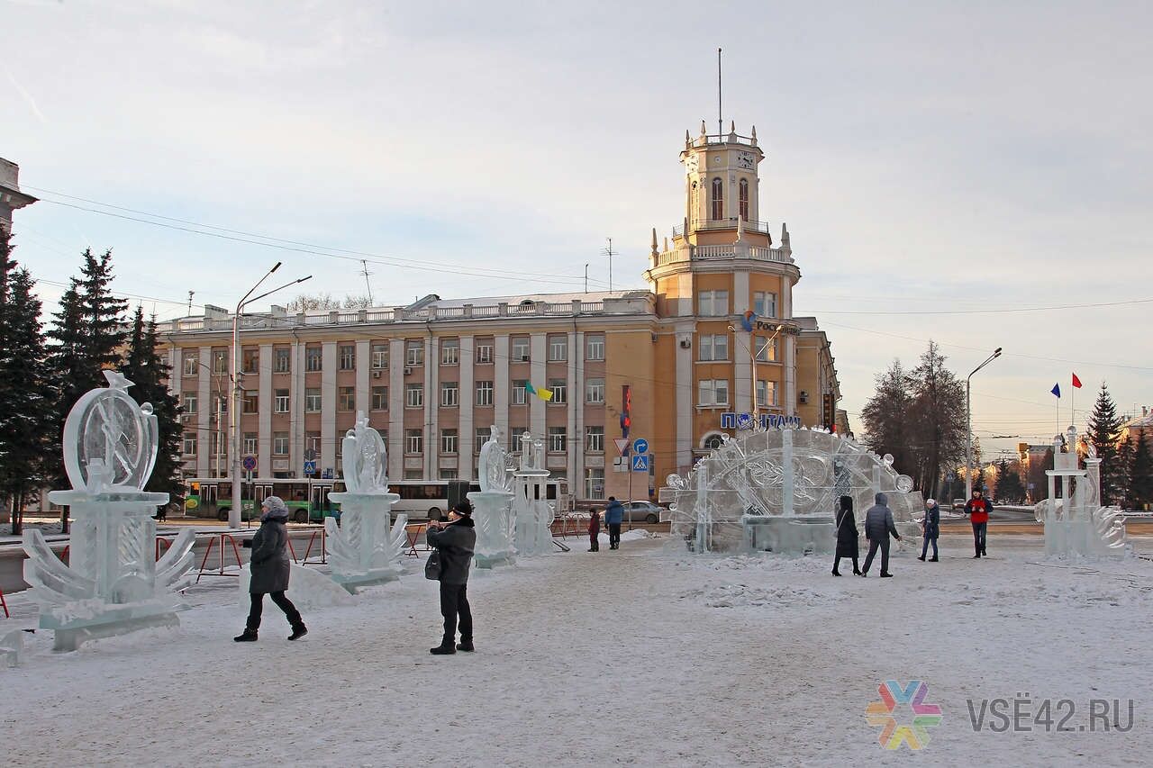 Город Кемерово зима площадь советов