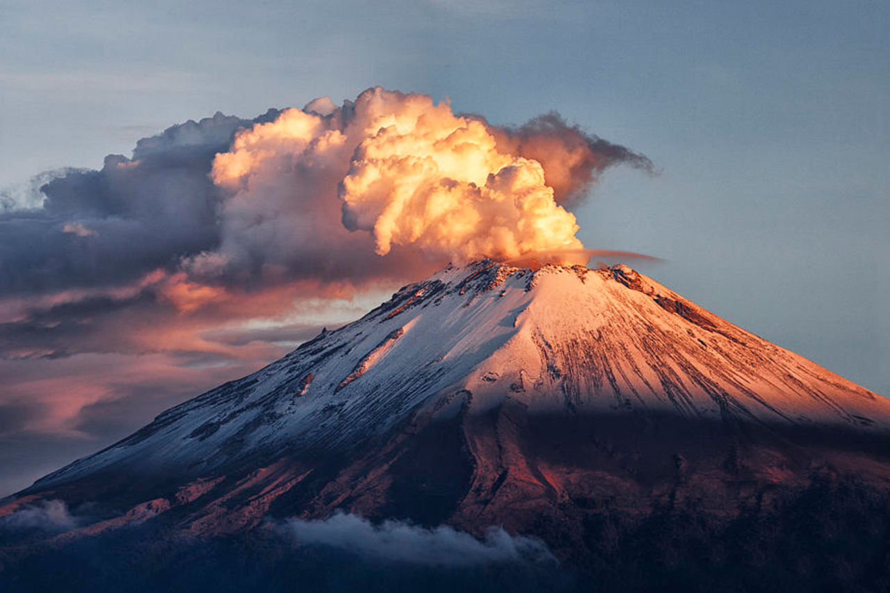 Попокатепетль вулкан извержение