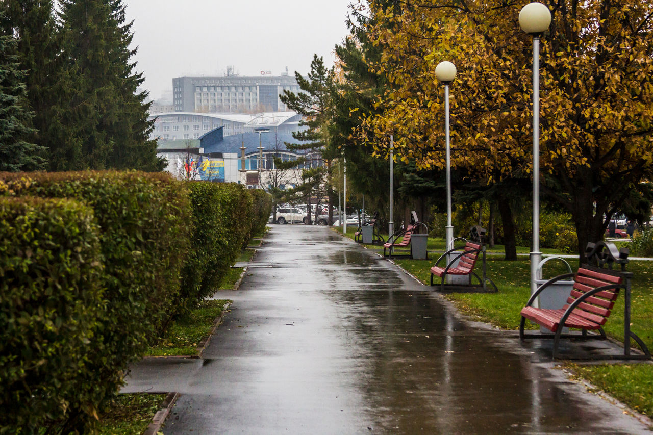 Городской выбрать. Городской сквер. Район Кузбасса.