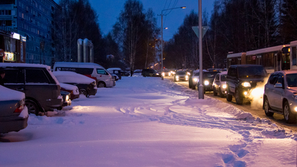 Новокузнечане пожаловались на заваленную снегом дорогу