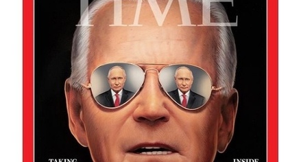 Совфед оценил обложку Time с Байденом и отражением Путина