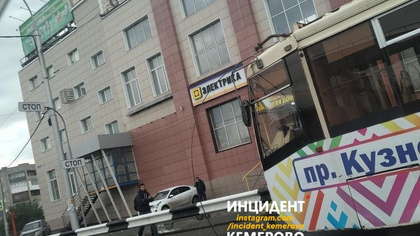 Трамваи остановились в Кемерове из-за обрыва проводов
