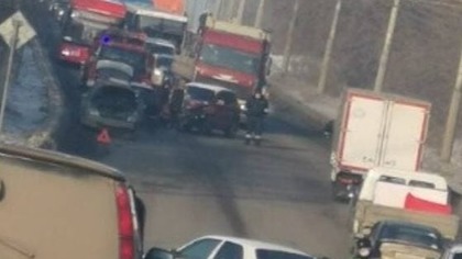 Водитель иномарки пострадал из-за лихача на "ГАЗели" в Новокузнецке