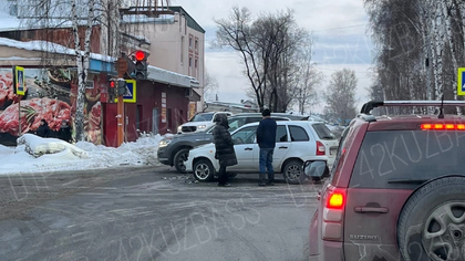 Авария с участием легковушек произошла в кузбасском городе