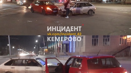 Последствия ночного ДТП в Кемерове попали на камеру