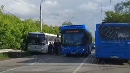 Массовое ДТП с двумя автобусами произошло в Новокузнецке