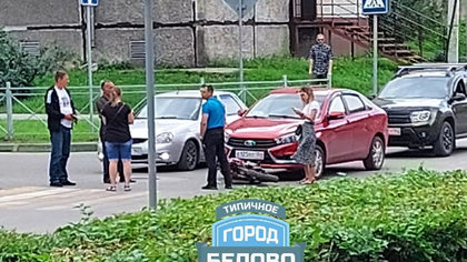 Подросток на мотоцикле попал в ДТП в Кузбассе