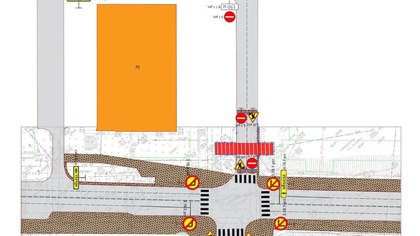 Перекрытие улицы в центре Кемерова продлится на неделю дольше