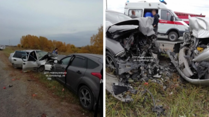 Две женщины погибли в иномарке на новокузнецкой трассе из-за водителя