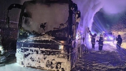 Внутри было 50 человек: автобус с пассажирами загорелся в Башкирии