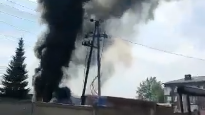 Электроподстанция загорелась в Новокузнецке