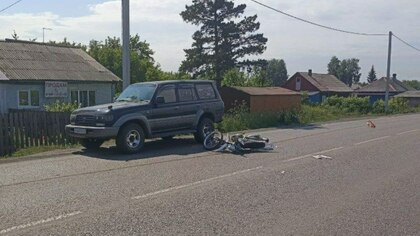 Подросток на мотоцикле пострадал при таране иномарки в Прокопьевске