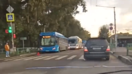ДТП с синим и шахтовым автобусами произошло в Новокузнецке