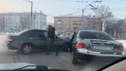 ДТП произошло на кольце в Новокузнецке
