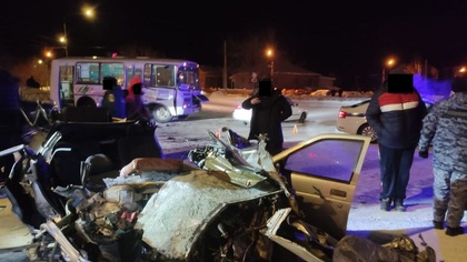Семь человек пострадали в ДТП с автобусом в Красноярском крае