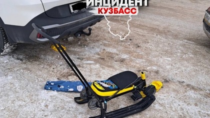 Ребенок на снегокате получил травмы в результате ДТП на дублере Притомского в Кемерове