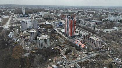 Рабочие приступили к строительству нового пешеходного бульвара в Кемерове