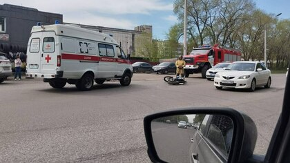 Серьезное ДТП с мотоциклом произошло в Новокузнецке
