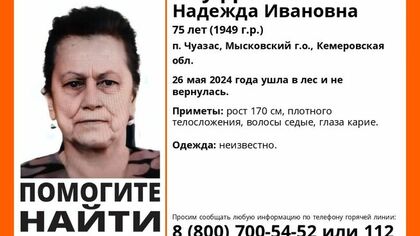 Пожилая женщина бесследно исчезла в кузбасском лесу