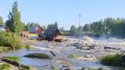 Новое видео с места ЧП на Беломорско-Балтийском канале в Карелии появилось в Сети
