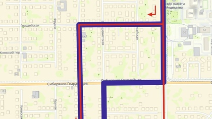 Два автобуса в Кемерове изменят маршруты из-за перекрытия улицы Сибиряков-Гвардейцев