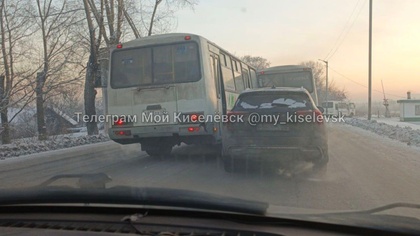 ДТП с маршруткой произошло в кузбасском городе