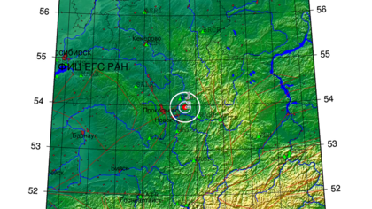 Землетрясение произошло под Новокузнецком рано утром