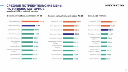 Иркутскстат: Кузбасс вошел в число регионов Сибири с самым доступным бензином